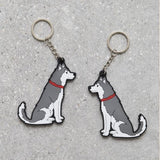 Husky Keyring - Sweet William