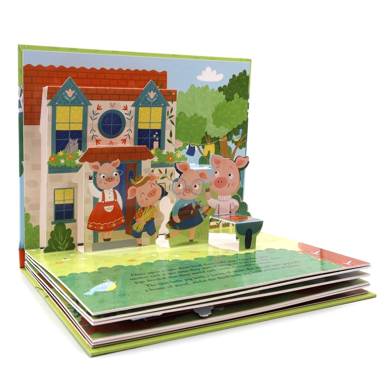 Three Little Pigs - Children’s Fairy Tale Pop-Up Book