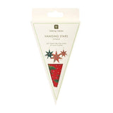 Folklore Paper Stars Christmas Tree Decorations - 3 Pack