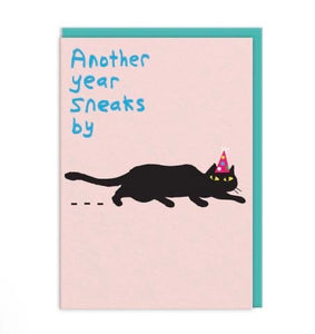 Another Year Sneaks By Birthday Card