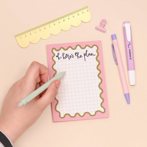 A6 Notepad - Ok, Here’s The Plan - Oh Laura 