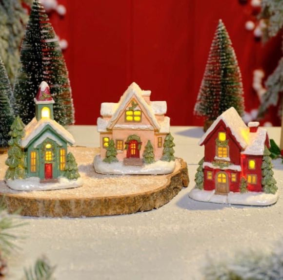Christmas Cottage LED House