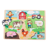Childrens Farm Peg Wooden Puzzle