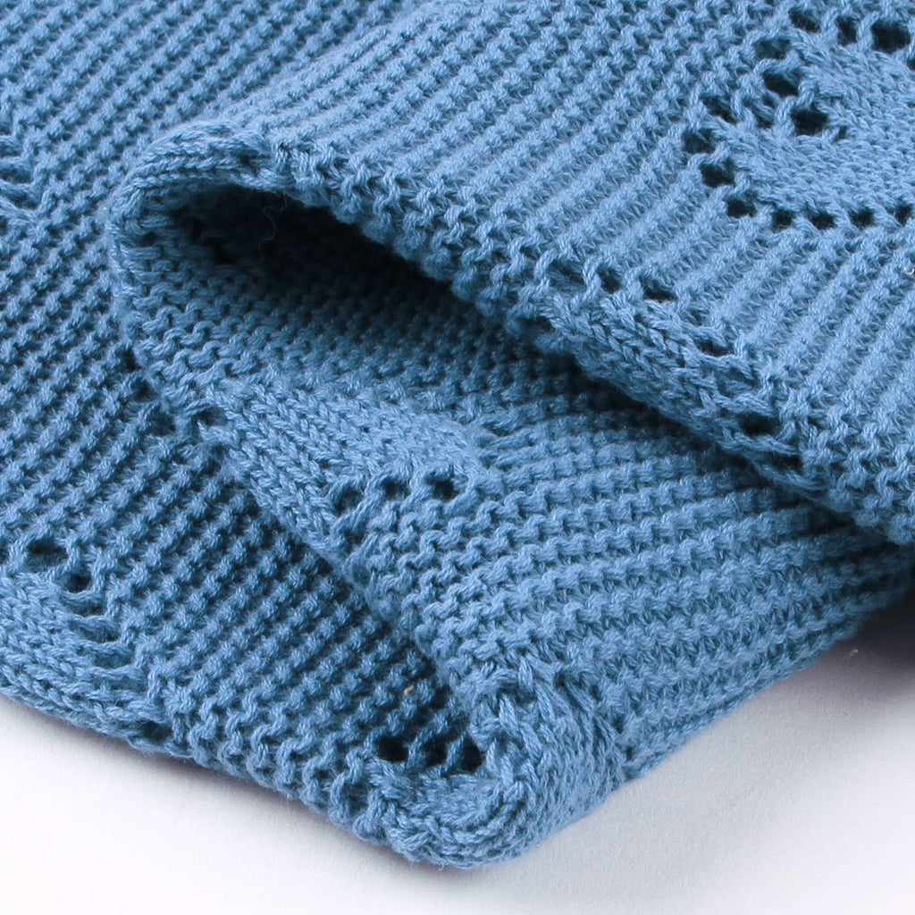 100% Luxury Cotton Receiving Swaddle Baby Blanket - Heart