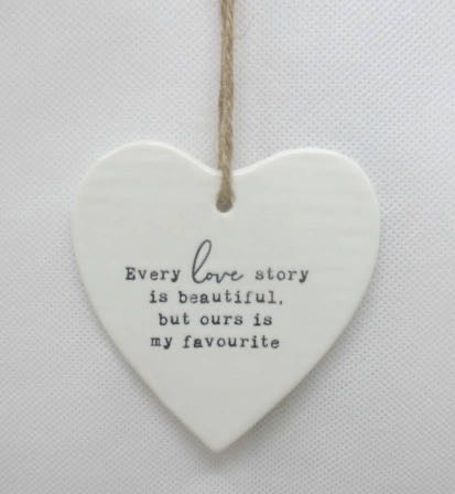 Every Love Story Hanging Heart