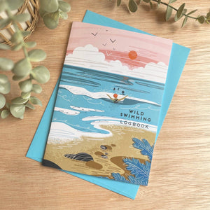 Wild swimming logbook into the sea - sea swimming notebook