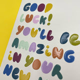 Good luck! You’ll be amazing in your new job' card
