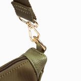 Modern Nylon Sling Crossbody Bag – Khaki