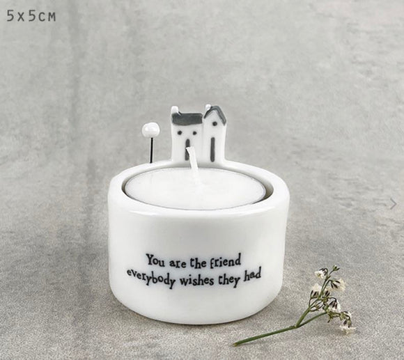 You Are The Friend Candle & Tealight Holder - East Of India
