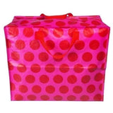 Jumbo Storage Bag - Red On Pink Spotlight - Rex London