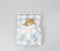 Checked Blue Baby Fleece Blanket and Comforter