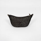 Half Moon Crossbody Bag - Khaki Leopard Print