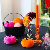 Orange Glass Candle Holder | Home Decor | Gift |