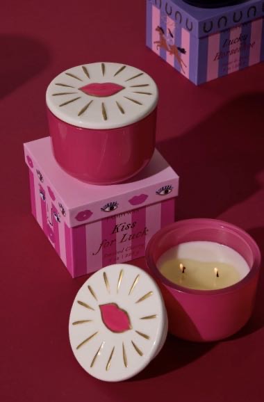 Paddywax Candle | Soy Wax Candle in Pink Vessel | Gift for Her - Smoked Cherry