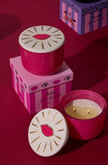 Paddywax Candle | Soy Wax Candle in Pink Vessel | Gift for Her - Smoked Cherry