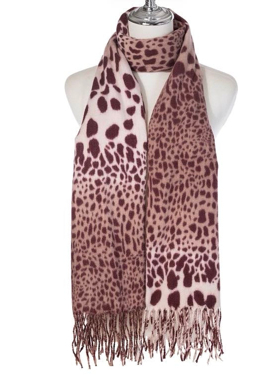 Leopard Print Oversized Scarf | Animal Print Gift for Her