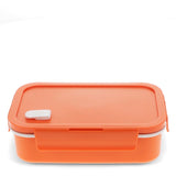Double Wall Lunch Box With Divider - Orange - Rex London
