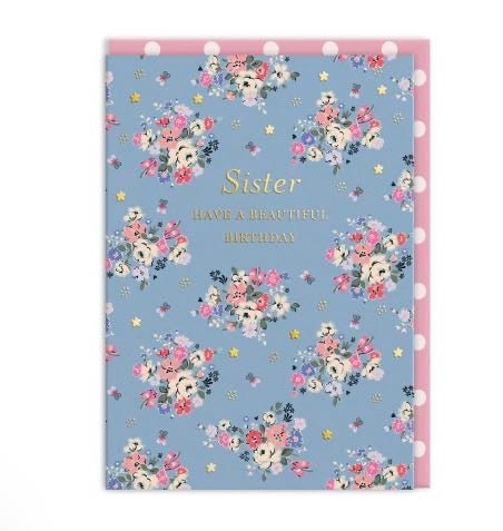 Sister Have A Beautiful Birthday Card - Cath Kidston
