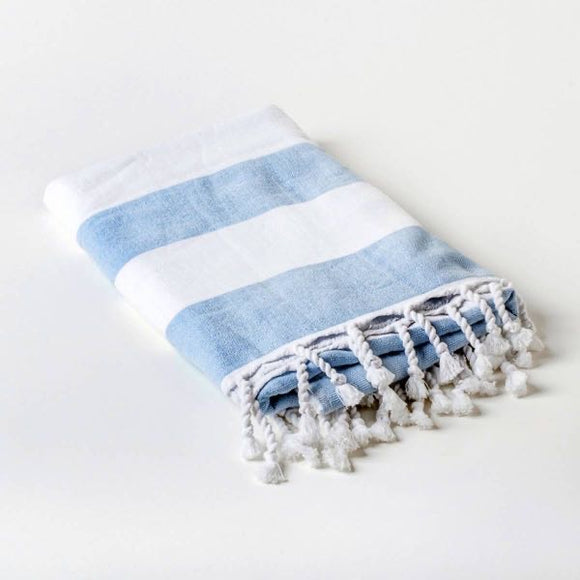Striped Hammam Turkish Style Beach Towel