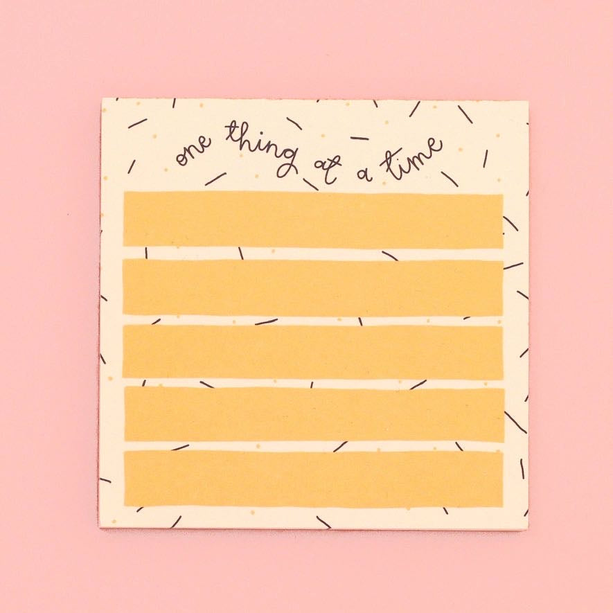Memo Pad - One Thing At A Time - Oh Laura