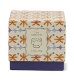 TULIP ORANGE AND BLUE GLASS SOY CANDLE - GARDEN & GROVE - GIFT FOR HER