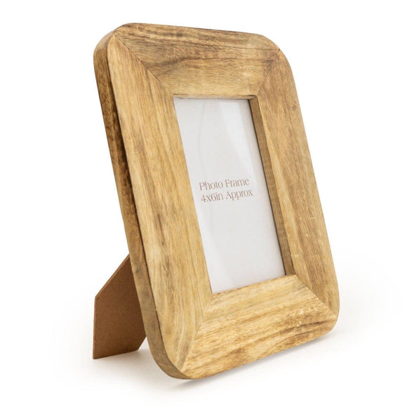 Natural Photo Frame Mango Wood 4x6