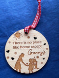 There is no place like home, except Granny’s wooden hanging decoration 