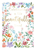 Sympathy Card - Celebrating a life beautifully lived