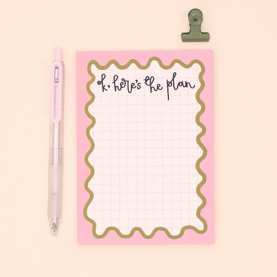 A6 Notepad - Ok, Here’s The Plan - Oh Laura