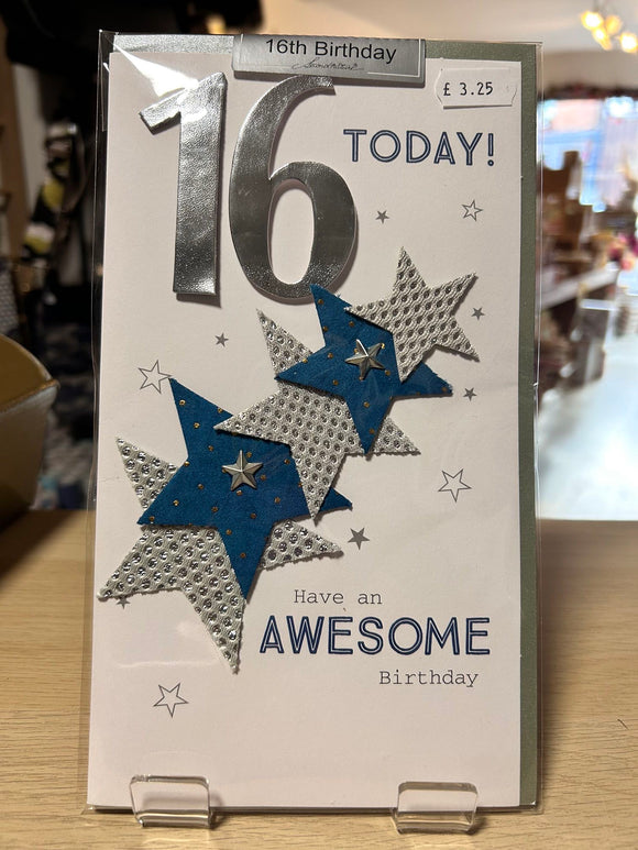 16 Today Have an Awesome Birthday Greeting Card
