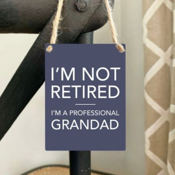 Professional Grandad Mini Metal Hanging Sign