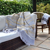 Arizona Zig Zag Heavyweight Herringbone Throw Blankets