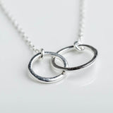 Silver Interlinked Circle Necklace