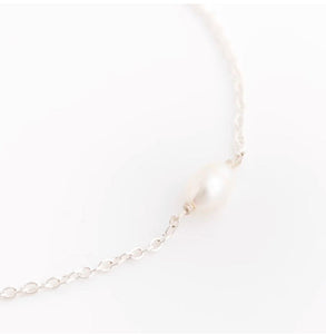 Silver Tiny Pearl Bracelet