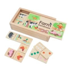 Children’s Wooden Farm Dominoes