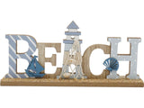 Wooden Beach Lighthouse Plaque