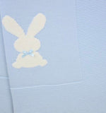 Blue Bunny Baby Blanket