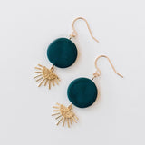 Sunset Earrings in Teal