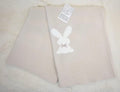 Natural bunny baby blanket 
