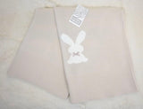 Natural bunny baby blanket 