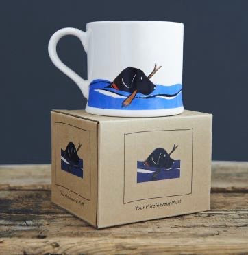 Swimming Black Labrador Mug - Sweet William Designs