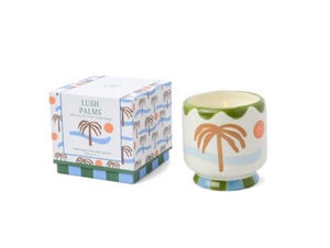 ADOPO 8 OZ./226G PALM TREE CERAMIC CANDLE - LUSH PALMS