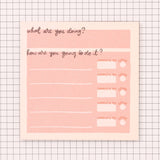 Memo pad - break it down