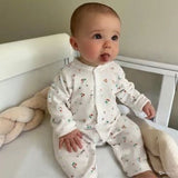 Cherry Imprinted Baby Rompers - 0-9months