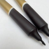 Black & Gold Dip Dyed Dinner Candles
