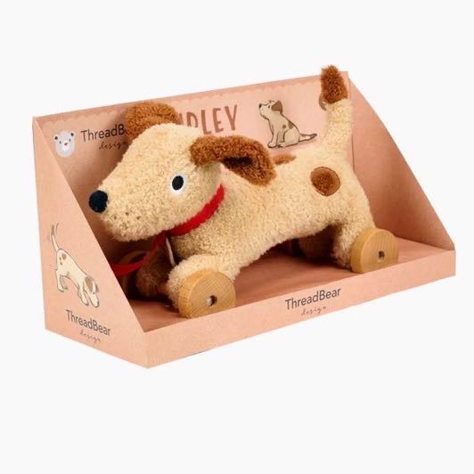Dudley Pull Along Dog for Toddlers - Threadbear Designs