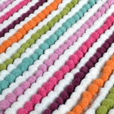 Striped Chunky Bobble Shower Mat - Luxury Square Bath Mat