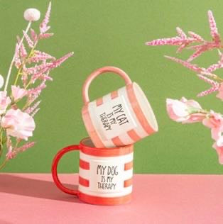 My Cat Is My Therapy Mug - Sass & Belle