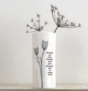 ‘Friends Are Like Flowers’ Medium Vase - East Of India