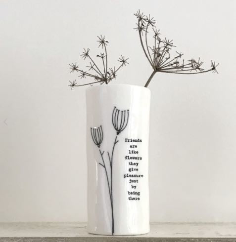 ‘Friends Are Like Flowers’ Medium Vase - East Of India